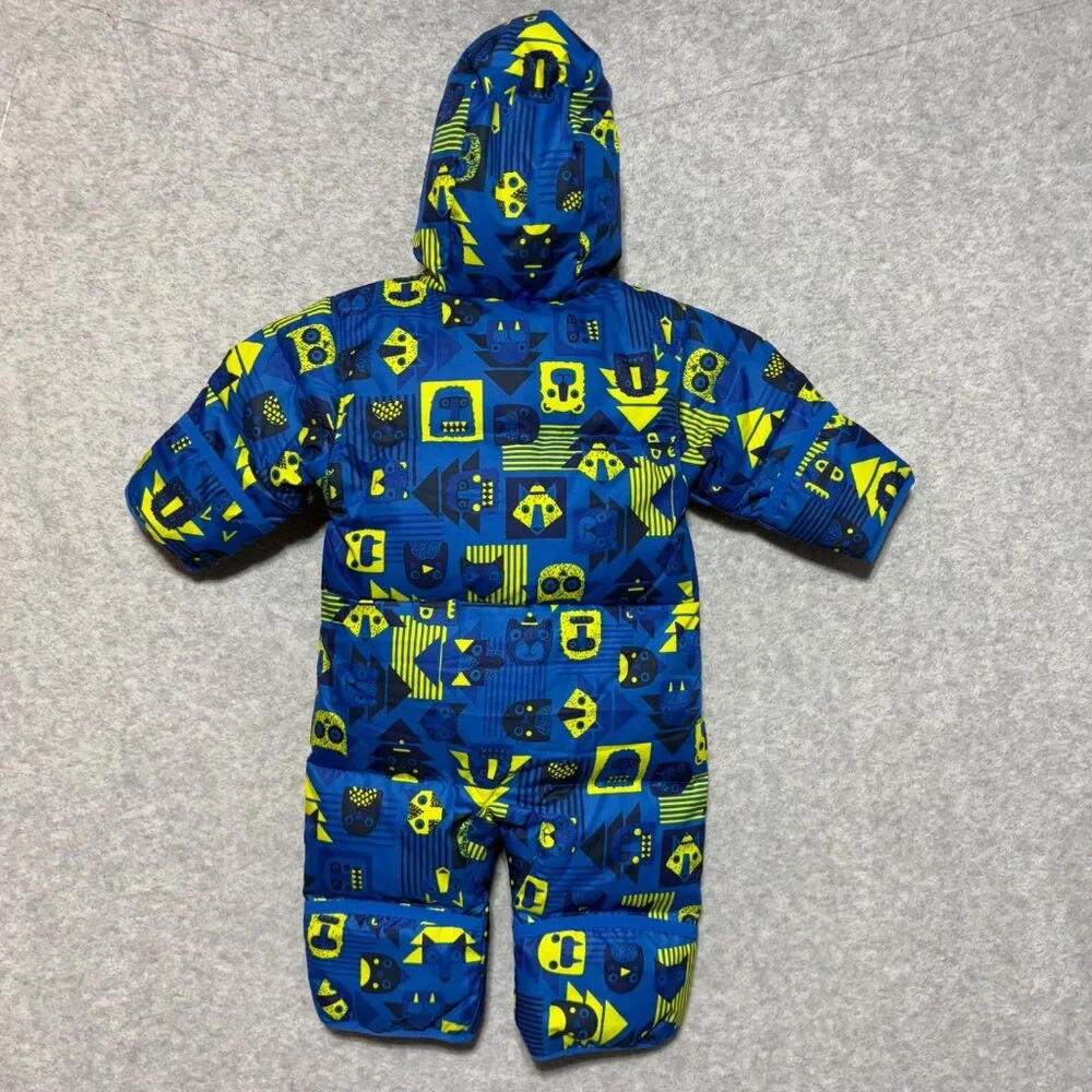 Columbia Snowsuit 3-6 months Snuggly Bunny Infant Bunting Blue Yellow Owls Fox